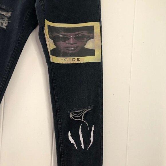 Cide Denim Womens High Waisted Jeans Size 25 (Measures as a 24) - Picture 5 of 7
